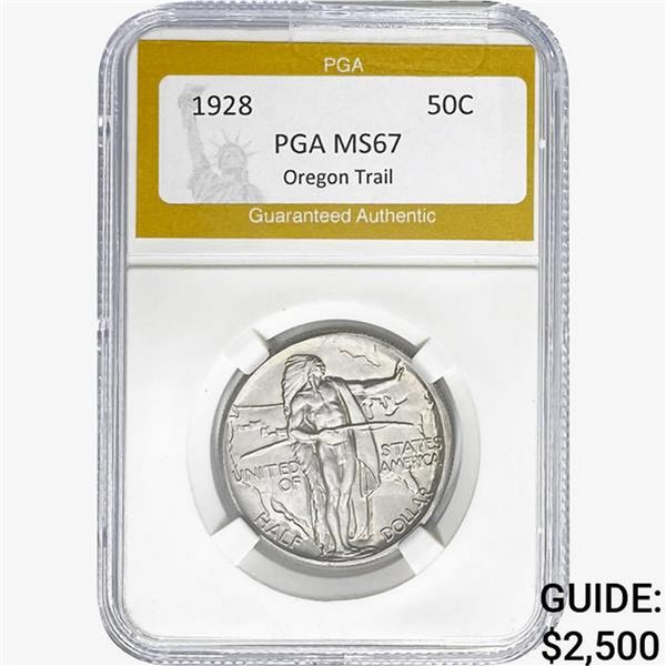 1928 Oregon Trail Half Dollar PGA MS67