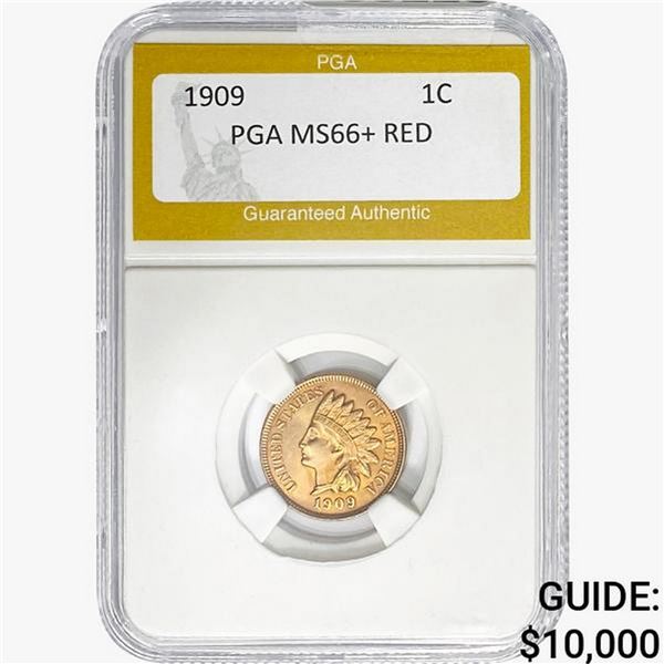 1909 Indian Head Cent PGA MS66+ RED