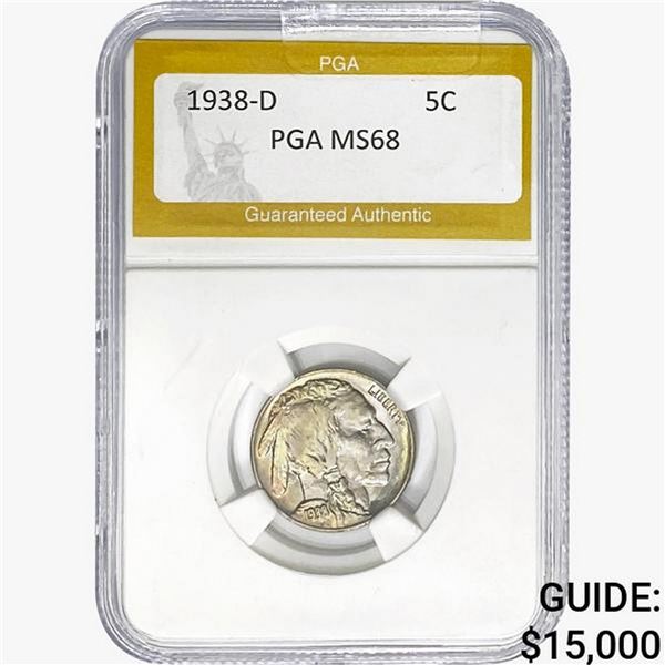 1938-D Buffalo Nickel PGA MS68