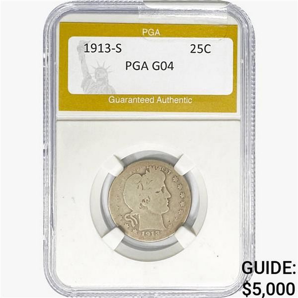 1913-S Barber Quarter PGA G04