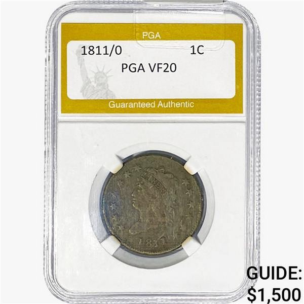 1811/O Classic Head Large Cent PGA VF20