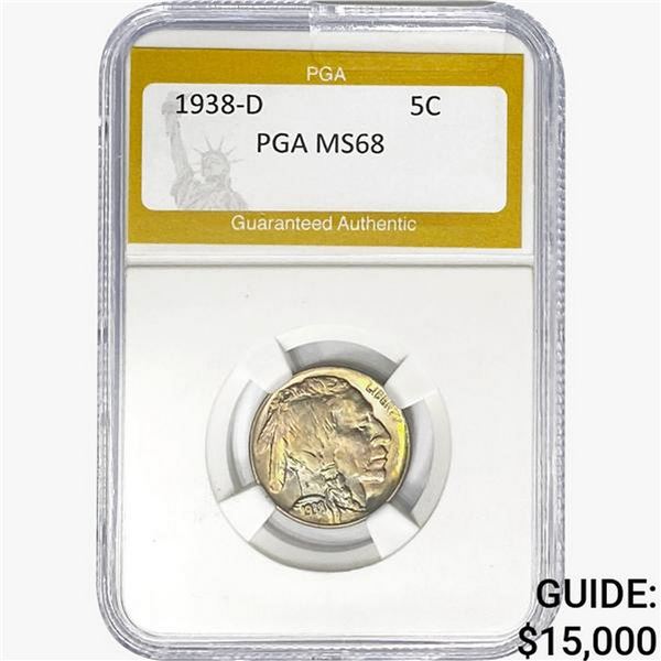 1938-D Buffalo Nickel PGA MS68