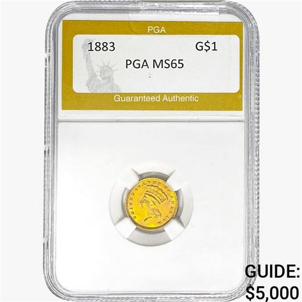 1838 Rare Gold Dollar PGA MS65
