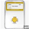 Image 1 : 1838 Rare Gold Dollar PGA MS65