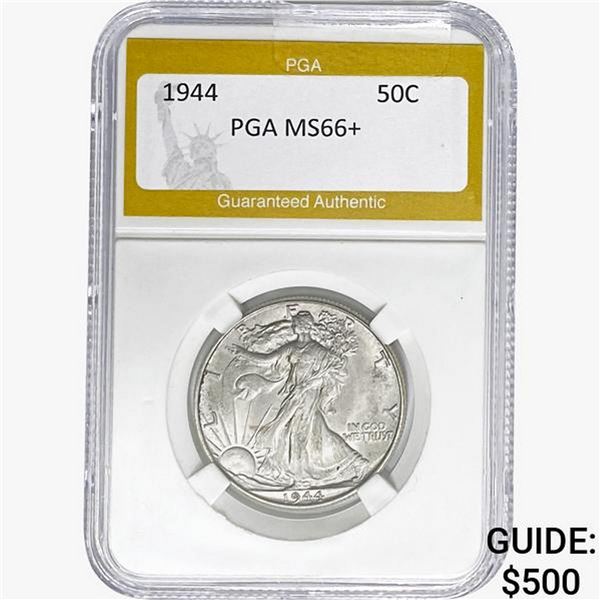 1944 Walking Liberty Half Dollar PGA MS66+