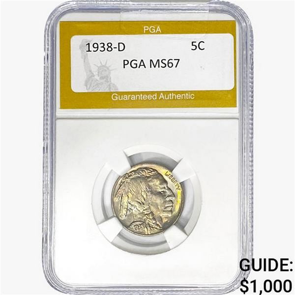 1938-D Buffalo Nickel PGA MS67