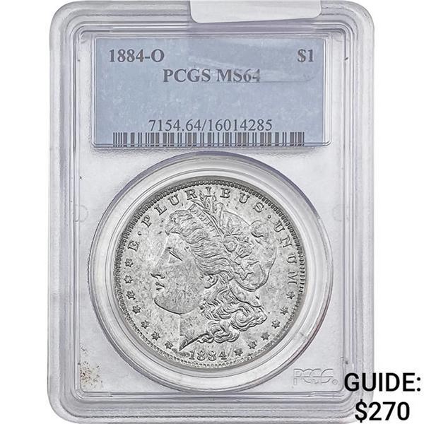 1884-O Morgan Silver Dollar PCGS MS64