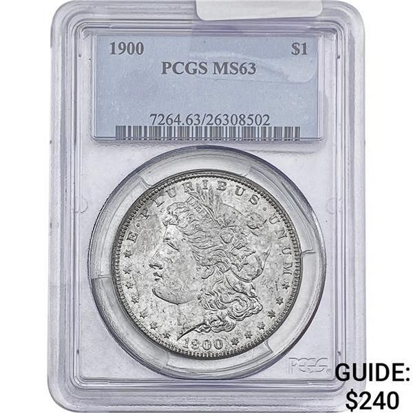 1900 Morgan Silver Dollar PCGS MS63