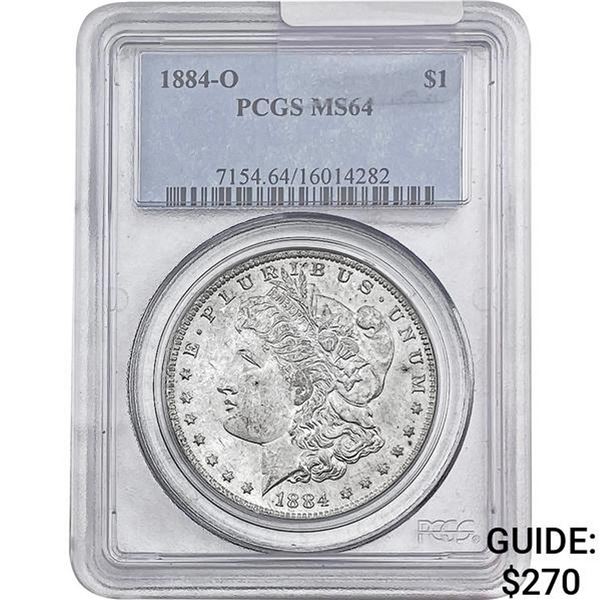 1884-O Morgan Silver Dollar PCGS MS64
