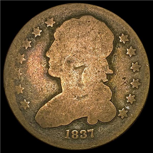 1837 Capped Bust Quarter NICELY CIRCULATED