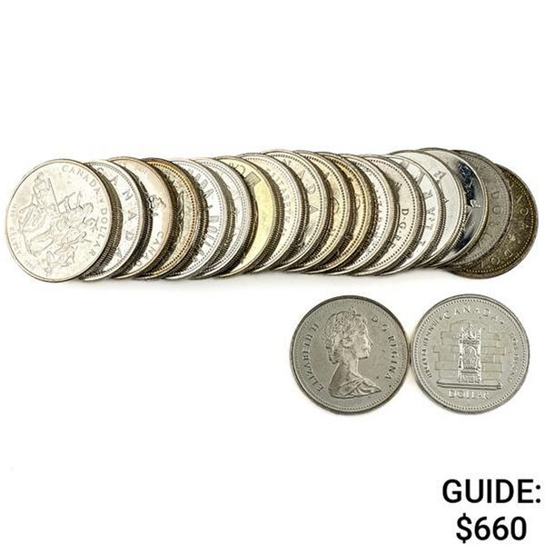1965-1990 [20] $1 Silver Canada