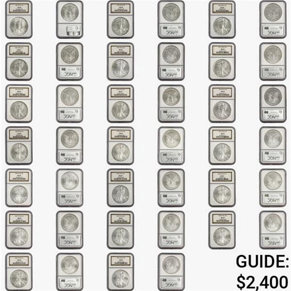 1986-2005 [20] Silver Eagle NGC MS69