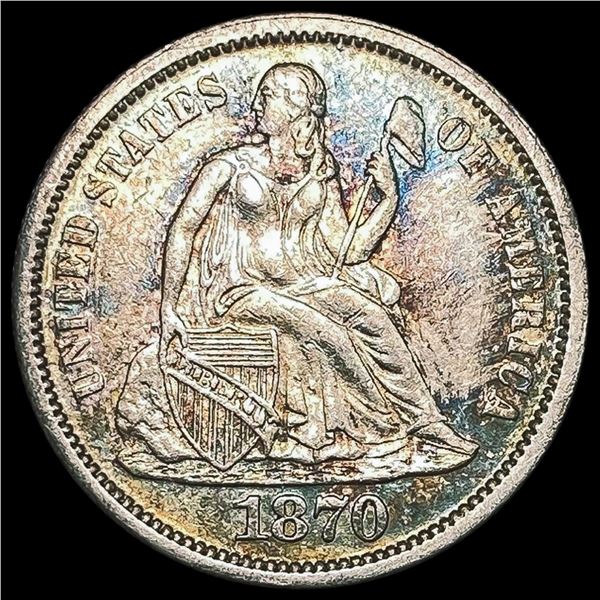 1870 Seated Liberty Dime UNCIRCULATED