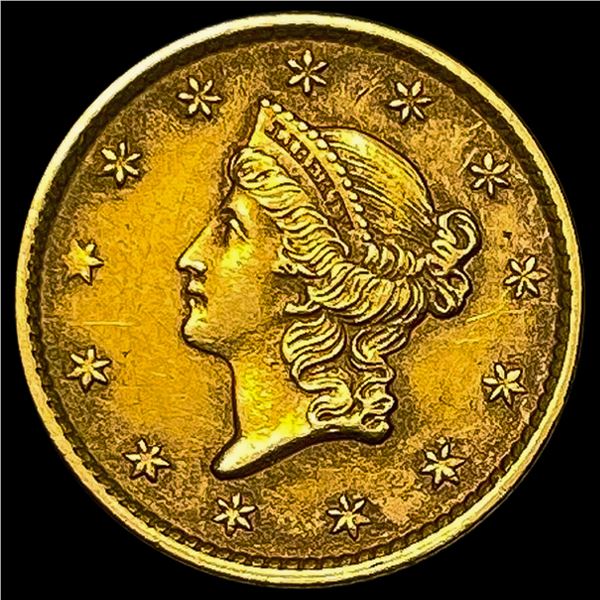 1853 Round California Gold Dollar UNCIRCULATED