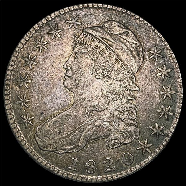 1820 Capped Bust Half Dollar CLOSELY UNCIRCULATED