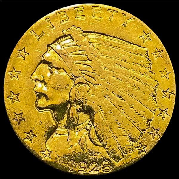 1928 $2.50 Gold Quarter Eagle CHOICE AU