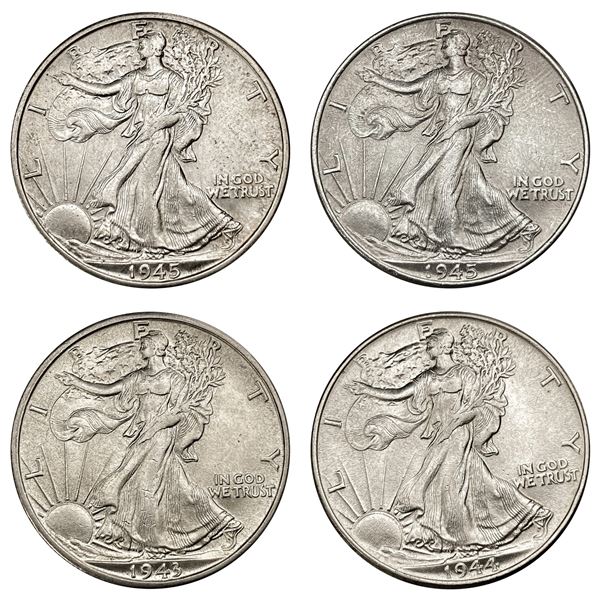 1943-1945 [4] Walking Liberty Half Dollar