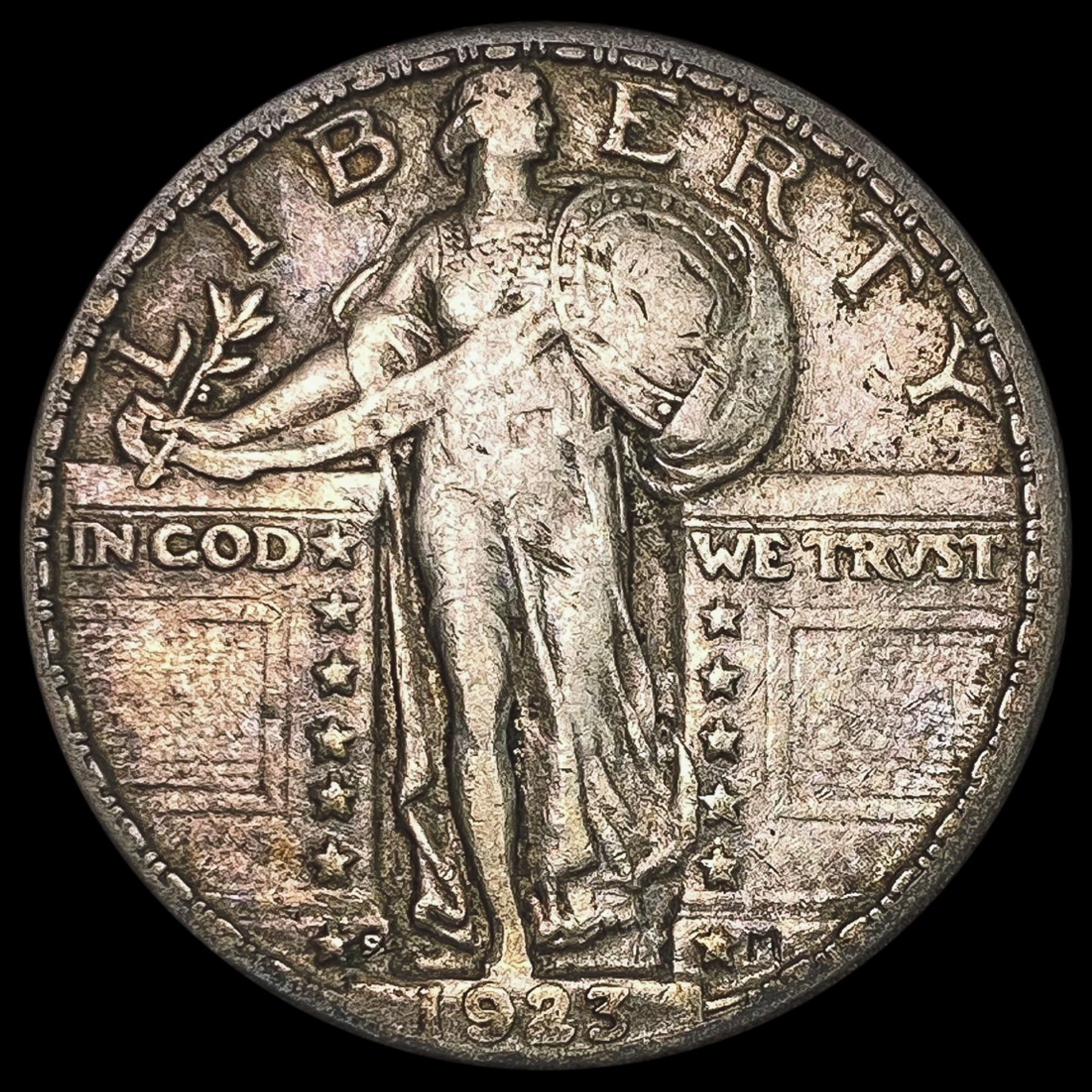 1923 S Standing Liberty Quarter LIGHTLY CIRCULATED 1923-s-standing-liberty-quarter-lightly-circulated