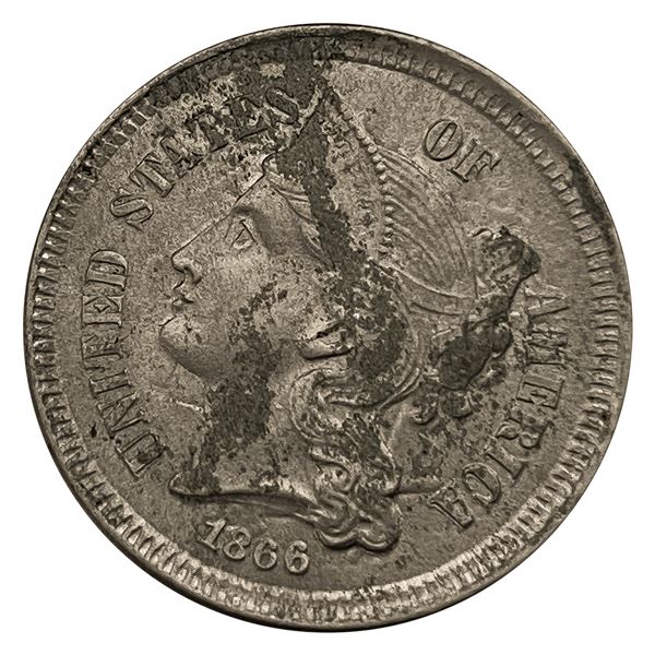 1866 Nickel Three Cent