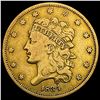 1834 $5 Gold Half Eagle NEARLY UNCIRCULATED