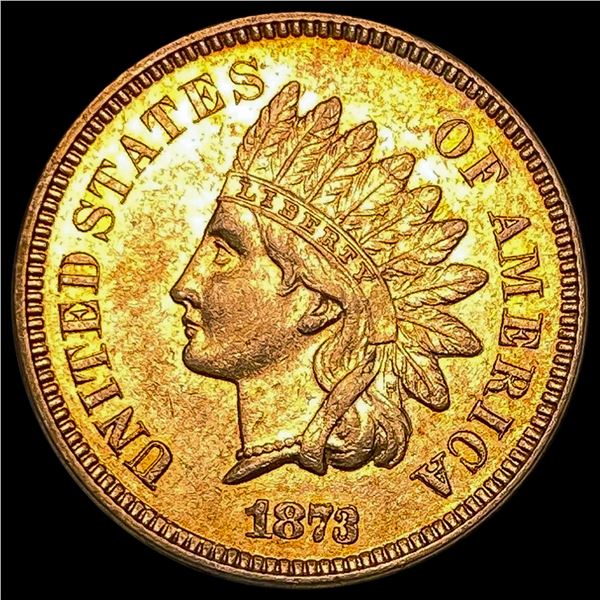 1873 RED Indian Head Cent UNCIRCULATED