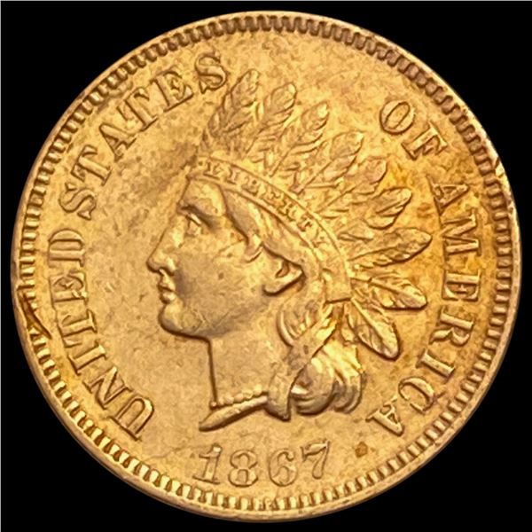 1867 RD Indian Head Cent UNCIRCULATED