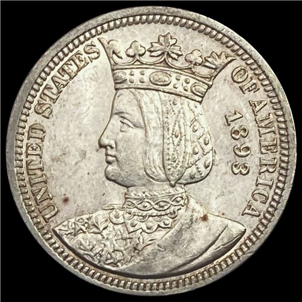1893 Isabella Silver Quarter UNCIRCULATED