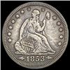 Image 1 : 1853 Arrows Rays Seated Liberty Quarter LIGHTLY CIRCULATED