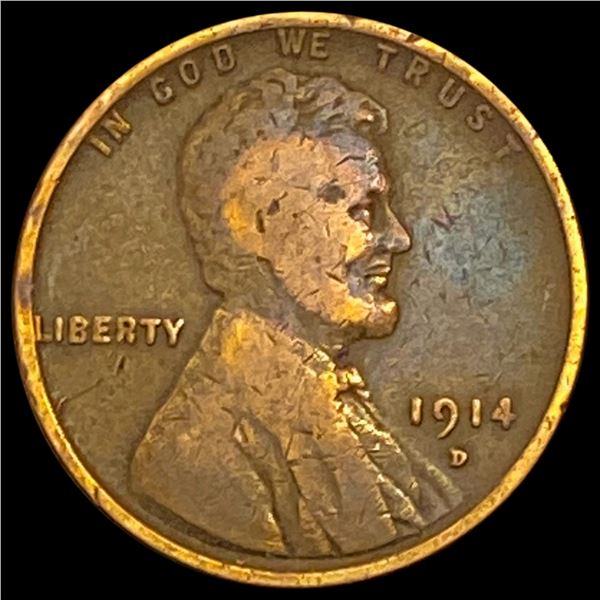 1914-D Wheat Cent LIGHTLY CIRCULATED