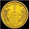 Image 2 : 1849-O Rare Gold Dollar CLOSELY UNCIRCULATED