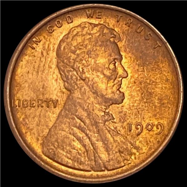 1909 VDB RD Wheat Cent GEM BU