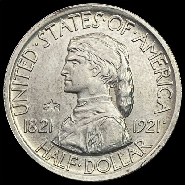 1921 2X4 Missouri Half Dollar GEM BU