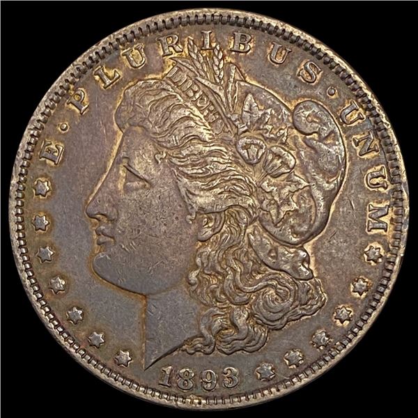 1893 Morgan Silver Dollar NEARLY UNCIRCULATED
