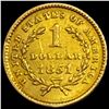 Image 2 : 1851 Rare Gold Dollar CLOSELY UNCIRCULATED