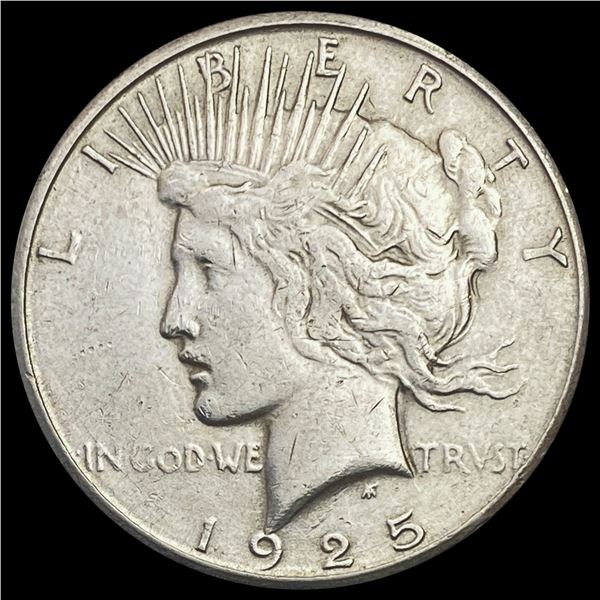 1925-S Silver Peace Dollar CLOSELY UNCIRCULATED