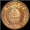 Image 1 : 1866 RD Two Cent Piece UNCIRCULATED