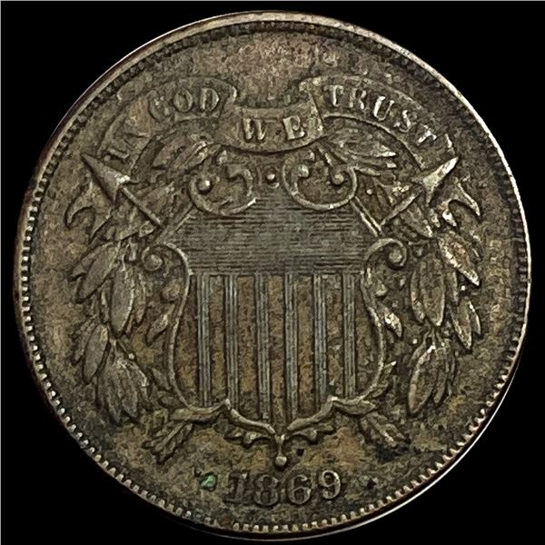 1869 Two Cent Piece CLOSELY UNCIRCULATED