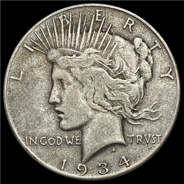 1934-S Silver Peace Dollar LIGHTLY CIRCULATED