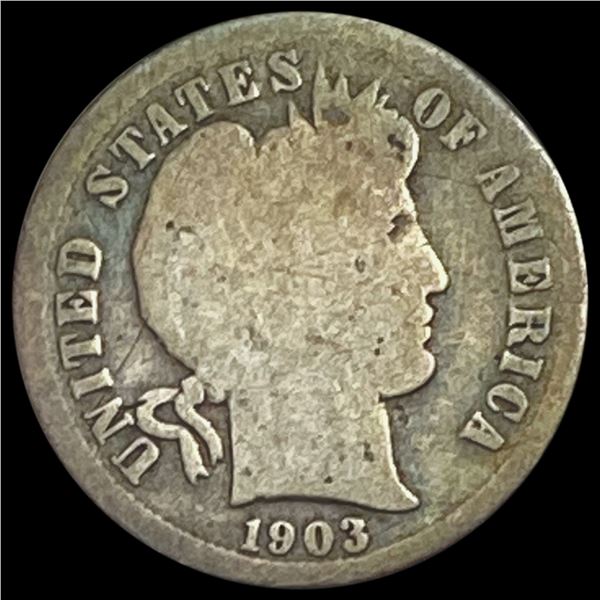 1903-S Barber Dime NICELY CIRCULATED
