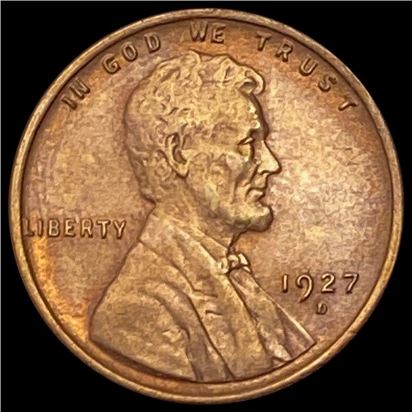 1927-D RD Wheat Cent CHOICE AU
