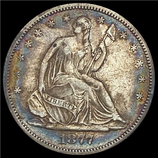 1877-S Seated Liberty Half Dollar NEARLY UNCIRCULATED