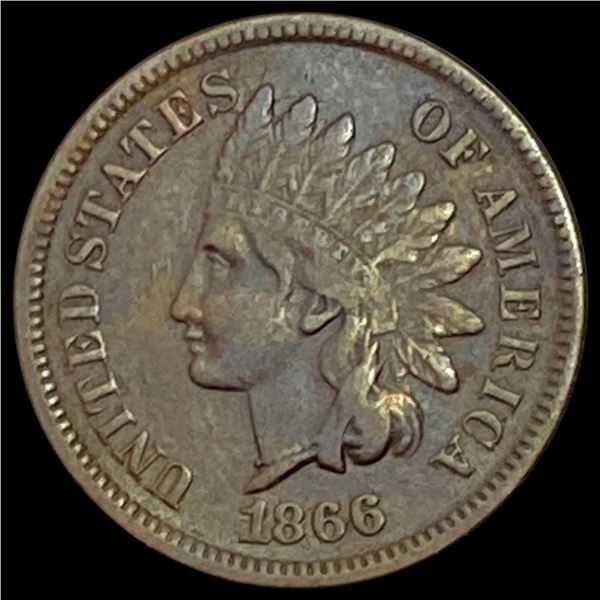 1866 Indian Head Cent CLOSELY UNCIRCULATED