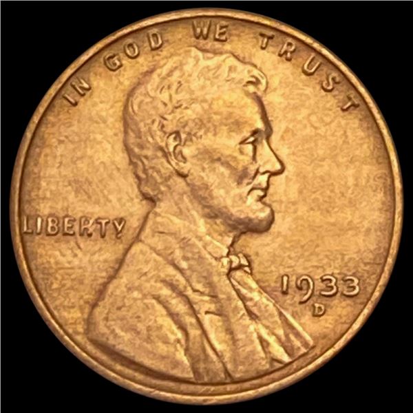 1933-D RD Wheat Cent UNCIRCULATED