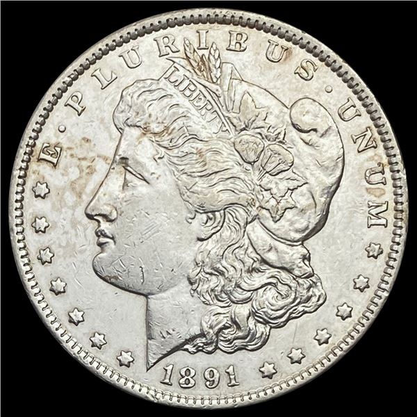 1891-CC Morgan Silver Dollar CLOSELY UNCIRCULATED