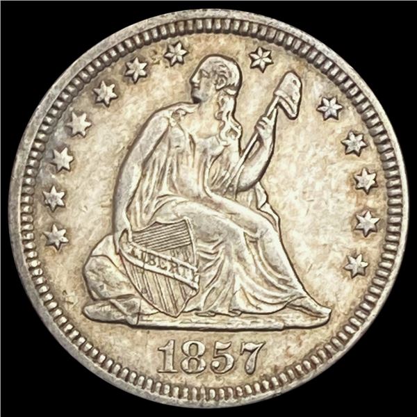 1857 Seated Liberty Quarter CLOSELY UNCIRCULATED