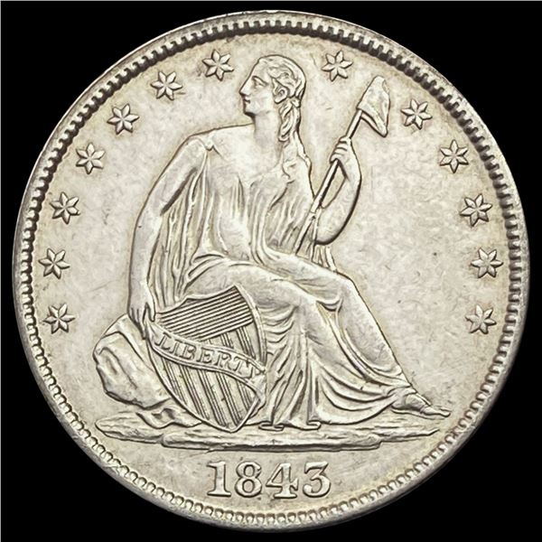1843 Seated Liberty Half Dollar UNCIRCULATED
