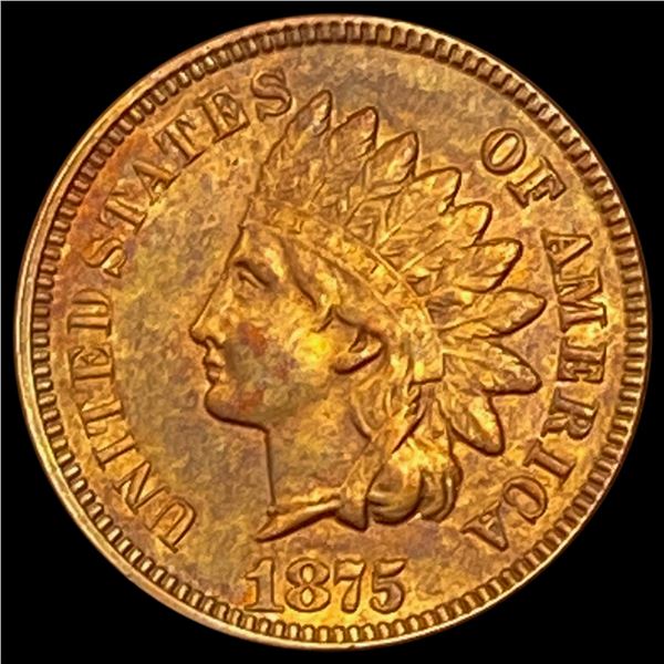1875 RD Indian Head Cent CLOSELY UNCIRCULATED