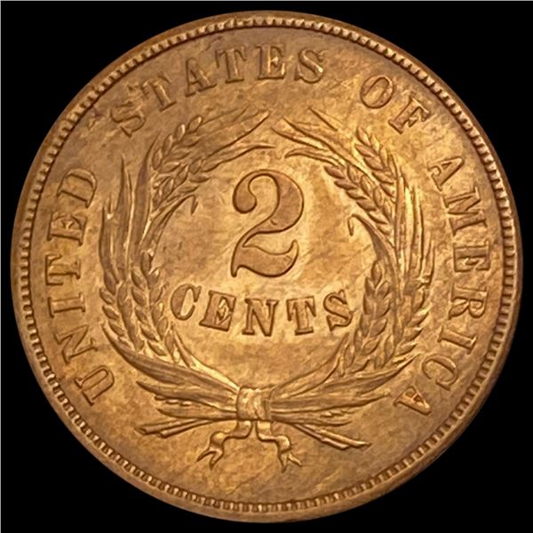 1864 RD Two Cent Piece UNCIRCULATED