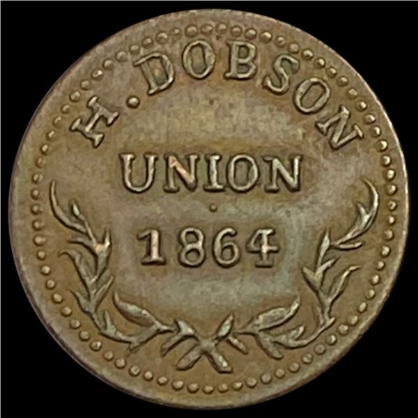 1864 Civil War Token; Arcade House Providence RI NEARLY UNCIRCULATED