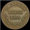 Image 1 : 1864 Civil War Token; Arcade House Providence RI NEARLY UNCIRCULATED